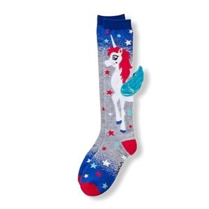Justice Girls Unicorn with Wings Knee High Socks